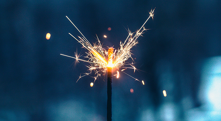 Firework Display At Night